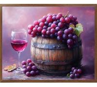 Uva Diamond Painting Adultos Pintura de Diamante 30x20cm L-5724