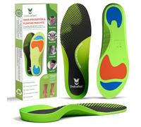 Uvaluefeet Plantillas ortopédicas para fascitis plantar con soporte de arco para mujeres y hombres, inserto de zapato para metatarso, sobrepronación, pies planos, dolor de talón, talla L