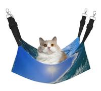 UVBDF Big Ocean Wave Hd - Hamaca para gatos para colgar mascotas, ajustable, cachorro, conejos, animales pequeños