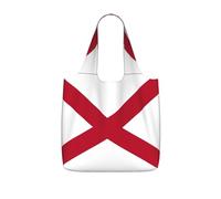UVBDF Bolsa reutilizable plegable de poliéster con estampado de bandera del estado de Alabama, 25 l, lavable, para viajes, vacaciones