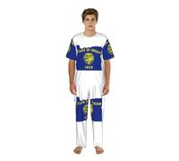UVBDF Conjunto de pijama para hombre con estampado de mapa de la bandera del estado de Oregón, camisa de cuello redondo, pantalones de pijama de longitud completa, conjunto de ropa de descanso para