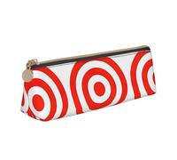 UVBDF Design Target - Estuche escolar para niños con cremallera, pequeñas bolsas simples para bolígrafos, estuche de maquillaje cosmético, White, Talla única, Organizador de bolsas