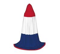 UVBDF Disfraz de bandera holandesa con capucha para adolescentes, gótico, medieval, cosplay, teatro