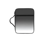 UVBDF Elegante bolsa de protección de la Biblia impresa de color blanco a negro, resistente al desgaste, para viajes, iglesia y clase bíblica