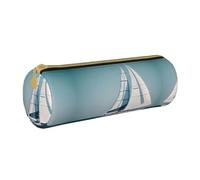 UVBDF Estuche de papelería escolar con diseño de barco de velero, bonito soporte para lápices para niños y niñas, estuche de regalo para niños, White, Talla única, Organizador de bolsas