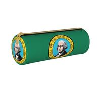 UVBDF Estuche de papelería escolar con la bandera de Washington, bonito soporte para lápices para niños y niñas, estuche de regalo para niños, White, Talla única, Organizador de bolsas