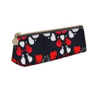 UVBDF Estuche organizador de cosméticos para el día de San Valentín con texto en inglés "Happy Valentine's Day", White, Talla única, Bolsa de maquillaje