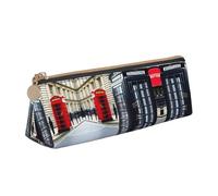 UVBDF Estuche para lápices portátil de gran capacidad para cabina de teléfono, organizador de cosméticos, White, Talla única, Bolsa de maquillaje