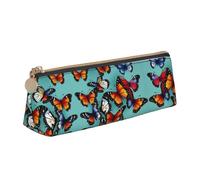 UVBDF Estuche portátil para lápices de mariposa y violonchelo, gran capacidad, organizador de cosméticos, White, Talla única, Bolsa de maquillaje