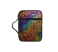 UVBDF Funda clásica de piel de serpiente con estampado elegante para la Biblia, resistente al desgaste, para viajes, iglesia y clase bíblica