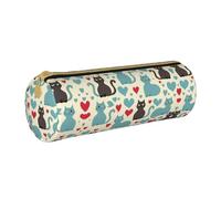 UVBDF Happy Walking Kitty - Estuche de papelería escolar, bonito soporte para lápices para niños y niñas, estuche para bolígrafos para personas mayores, regalo para niños, White, Talla única