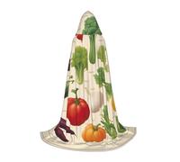 UVBDF Introducción de vegetales traje de feria renacentista con capucha para adolescentes, gótico, medieval, cosplay, teatro