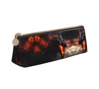 UVBDF Magical Dragon - Estuche escolar para lápices para niños con cremallera, pequeñas bolsas simples para bolígrafos, estuche de maquillaje cosmético, White, Talla única, Organizador de bolsas