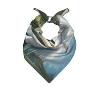 UVBDF Pañuelo cuadrado con estampado de cisnes blancos en el lago, pañuelo para la cabeza, 55,88 x 55,88 cm, poliéster impreso, pañuelo para el cuello, regalo clásico