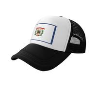UVBDF Sombreros de sol con estampado de la bandera del estado de Virginia Occidental, sombreros clásicos de camionero con parte trasera de malla, gorras de béisbol ajustables para viajes diarios