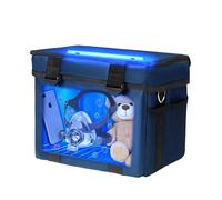 uvcoolplunge Caja desinfectante UV de 12 L, máquina de desinfección y limpieza portátil con temporizador de 3 niveles, caja de limpieza UV plegable para uso doméstico, máquina de limpieza UV sin ozono