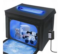 uvcoolplunge Caja desinfectante UV grande, máquina de desinfección y limpieza portátil de 36 L con temporizador de 3 niveles, caja de limpieza UV plegable O-zone para uso doméstico como teléfono