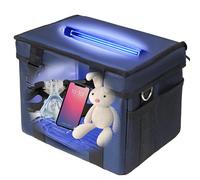 uvcoolplunge Caja desinfectante UV, máquina de desinfección y limpieza portátil de 12 litros con temporizador de 3 niveles, caja de limpieza UV plegable para juguetes, máscaras, toallas, llaves, etc