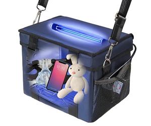 uvcoolplunge Caja desinfectante UV, máquina de desinfección y limpieza portátil de 12 litros con temporizador de 3 niveles, caja de limpieza UV plegable para juguetes, máscara, toalla, llave, máquina