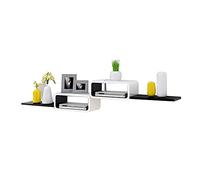 Uvency Gabinete de Soporte de Tv Unidades de Pared de Tv para Sala de Estar Caja de Tv Satelital Montada en la Pared Caja de Almacenamiento en Rack Consola de Medios Utilizada en la Sala de Estar Do