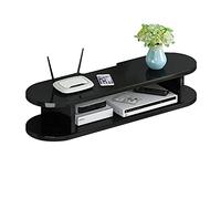 Uvency Gabinete de Soporte de Tv Unidades de Pared de Tv para Sala de Estar Mueble de Tv Montado en la Pared Fondo de Pared para el Hogar Estante de Almacenamiento de Medios Y Entretenimiento Estant