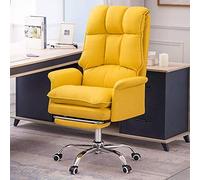 Uvency Silla de Escritorio de Oficina Silla de Computadora Silla de Jefe de Escritorio en Casa, Silla Giratoria Sedentaria Cómoda Reclinable de Estudio, Silla de Juego con Respaldo de Oficina