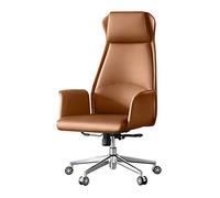 Uvency Silla de Escritorio de Oficina Silla de Escritorio Silla Asiento de Cuero, Silla para Computadora en el Hogar, Silla Giratoria con Elevador, Silla de Estudio Cómoda para Negocios, Silla de Of