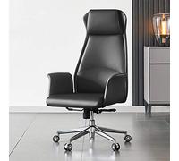 Uvency Silla de Escritorio de Oficina Silla de Escritorio Silla Asiento de Cuero, Silla para Computadora en el Hogar, Silla Giratoria con Elevador, Silla de Estudio Cómoda para Negocios, Silla de Ofic