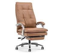 Uvency Silla de Escritorio de Oficina Silla de Escritorio Silla de Jefe Silla de Computadora, Cómoda Silla de Oficina de Cuero para Negocios en el Hogar, Silla Reclinable con Respaldo de Ingeniería