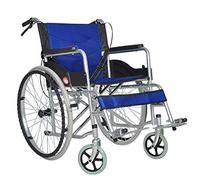 Uvency Silla de Ruedas de Tránsito Silla de Viaje-Plegable Ligera Scooter para Ancianos Ancianos Discapacitados Silla de Ruedas Portátil Empuje 68X98X86Cm/Blue/68 * 98 * 86Cm