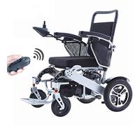 Uvency Silla de Ruedas Eléctrica, con Función de Plegado Automático Remoto Sillas de Ruedas Eléctricas Adecuadas para Personas Mayores con Discapacidad Carga Máxima: 330 Lb, Motor Dual de 250 W,Plat