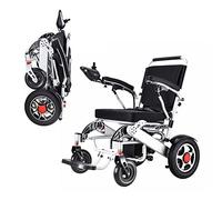 Uvency Sillas de Ruedas Eléctricas para Adultos: Silla de Ruedas Motorizada Plegable Portátil, Motores Potentes sin Escobillas, Batería Dual, Todo Terreno