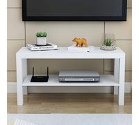 Uvency Soportes de Tv Simples Consola de Tv Medios Gabinete de Tv de Madera Caja de Cable Consolas de Juegos Centro de Entretenimiento Minimalista Moderno Unidad de Tv Gabinete para Sala de Estar Do