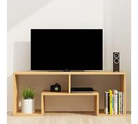 Uvency Soportes de Tv Simples Consola de Tv Medios Gabinete de Tv de Madera Caja de Cable Consolas de Juegos Centro de Entretenimiento Minimalista Moderno Unidad de Tv Gabinete para Sala de Estar Do