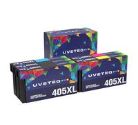 UVETEQ 405XL Cartucho de Tinta para Epson 405XL 405 XL Compatible con Epson Workforce Pro WF-3820 WF-3825 WF-4820 WF-4825 WF-4830 WF-7310 WF-7830 WF-7835 WF-7840 (Pack 5)