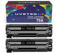 UVETEQ 79A Cartucho de Toner Compatible con HP 79a CF279A para HP Laserjet Pro M12 M12a M12w MFP M26A M26n M26 Toner Impresora Negro (2 Unidades)