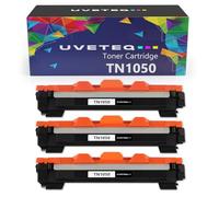 UVETEQ TN1050 Cartucho de Toner Laser Compatible para Brother TN-1050 para Brother DCP-1510 DCP-1512 DCP-1610W DCP-1612W HL-1110 HL-1112 HL-1210W HL-1212W MFC-1810 MFC-1910 MFC-1910W (3 Unidades)