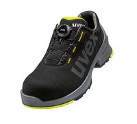 Uvex 1 BOA - S2 - Zapatillas de trabajo para hombre y mujer, ligeras y antideslizantes, color Negro, talla 45 EU