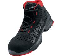 Uvex 1 Bota S1 85478 Negro, Rojo (85478) 47 (Weite 10)