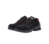 Uvex 1 Duo S2 - Zapatillas de seguridad para zonas ligeras, deportivas, ligeras y flexibles, negro rojo, 42 EU