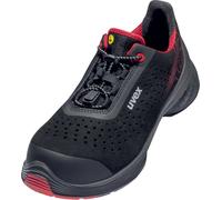Uvex 1 G2 Halbzapatos S1P 68372 Negro, Rojo (68372) 43 (Weite 11)