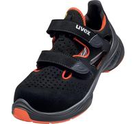 Uvex 1 G2 Sandalias S1 68488 Negro, Rojo (68488) 46 (Weite 10)