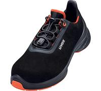 Uvex 1 G2 - Zapatos de seguridad S2 SRC ESD - Negro/Naranja - Ancho 14 / Extra Ancho, negro, naranja, 52 EU X-Ancho