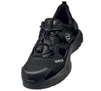 Uvex 1 sandalia de seguridad S1 PL de x-Craft para zonas de peso ligero a medio, extratranspirable y cómoda, ancho 11, Negro , 43 EU