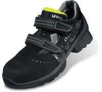 uvex 1 Sandalias de Seguridad S1 SRC 6560, Negro/Amarillo, 44 EU