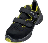 Uvex 1 Sandalias G2 S1 68428 Negro, Amarillo (68428) 38 (Weite 10)