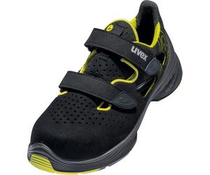 Uvex 1 Sandalias G2 S1 68428 Negro, Amarillo (68428) 46 (Weite 10)