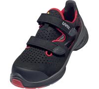 Uvex 1 Sandalias G2 S1P 68362 Negro, Rojo (68362) 45 (Weite 11)