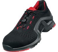 Uvex 1 Soporte Halbzapatos S1 85128 Negro, Rojo (85128) 43 (Weite 11)