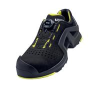 Uvex 1 X-Tended Support BOA - Zapatillas de trabajo para hombre y mujer, ligeras y antideslizantes, color Negro, talla 42 EU